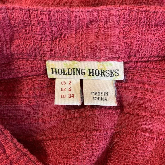 Anthropologie Holding Horses Harper High Low Shirt‎ Dress Size 2 - Picture 7 of 13